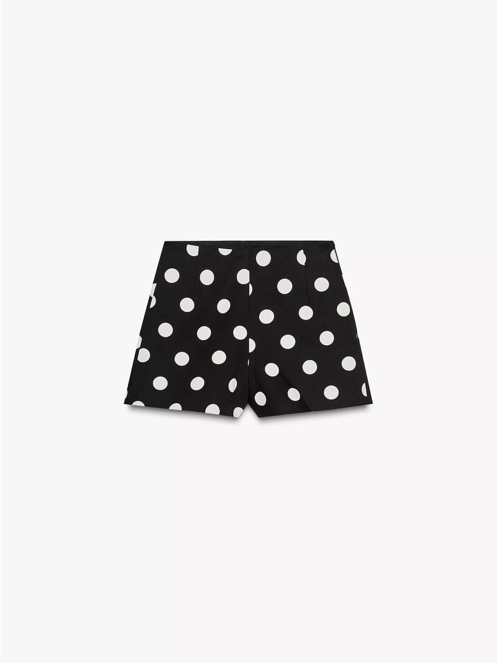 Zara Black and White Polka Dot High Waist Shorts